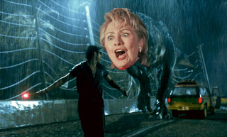 Illustration for article titled Hillary, Caught in a Grimace, Might Not Approve of Video Games